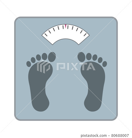 腳底圖標的模擬量表圖示 圖形材料 80688007