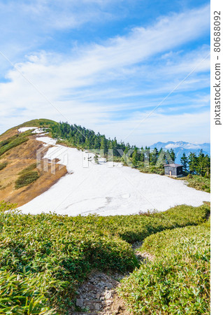 Early summer climbing Mt. Makihata (well ridge course): Scenery from Mt. Makihata to Mt. Makihata 80688092