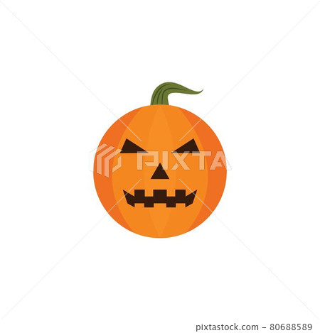 halloween pumpkin icon vector illustration design template 80688589