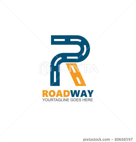 R letter icon business vector roadway design R letter icon business vector roadway design 80688597