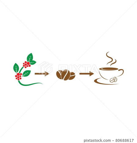 processing coffee vector icon illustration design template 80688617