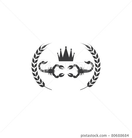scorpion vector icon  illustration design 80688684