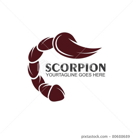 scorpion vector icon  illustration design 80688689