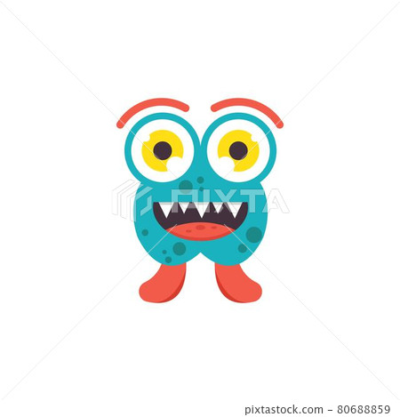cartoon monsters mascot icon vector illustration design template 80688859