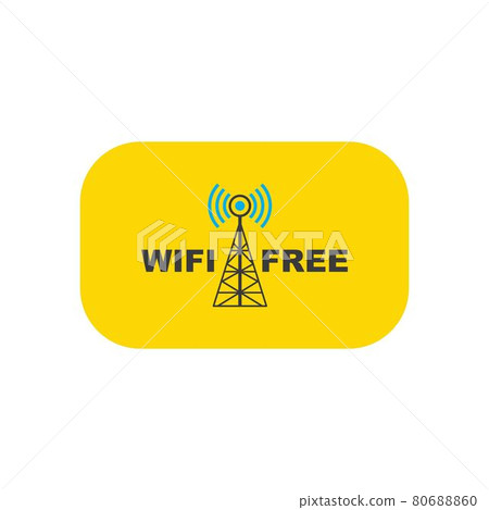 free wifi vector illustration icon 80688860