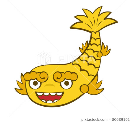 Illustration of killer whale 80689101