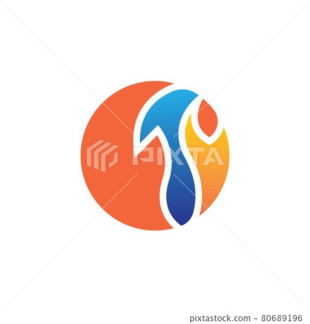 Fire flame icon vector illustration design - Stock Illustration ...