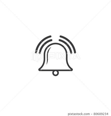bell notification icon vector illustration design bell notification icon vector illustration design 80689234
