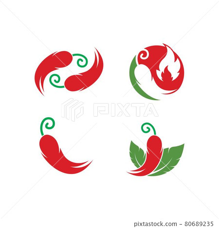 Chili icon vector illustration design Chili icon vector illustration design 80689235