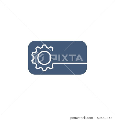 Gear Template vector icon illustration Gear Template vector icon illustration 80689238