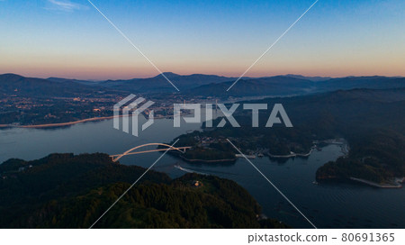 《Miyagi Prefecture》 Morning scenery in Kesennuma 80691365