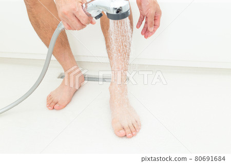 Men washing their feet Men washing their feet 80691684