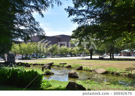 Cultural Center seen from Chigasaki Central Park Cultural Center seen from Chigasaki Central Park 80692670