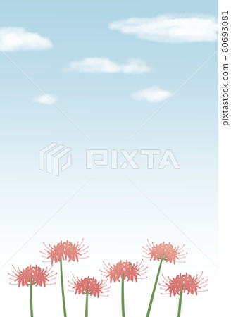 Red spider lily mourning postcard 80693081