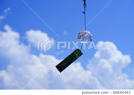 Wind chimes swaying coolly 80694461