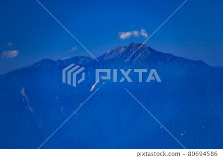 Minami Yatsugatake Gongendake distant view of the Southern Alps from the summit Minami Yatsugatake Gongendake distant view of the Southern Alps from the summit 80694586