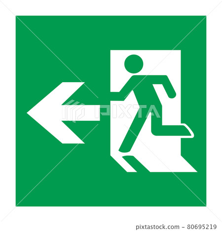 Emergency exit vector illustration 80695219