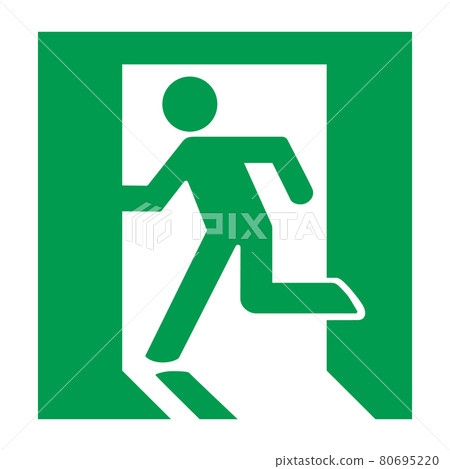 Emergency exit vector illustration 80695220