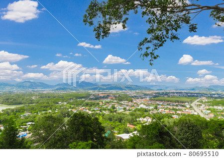 View of phuket town on khao rang view point. Thailand 80695510