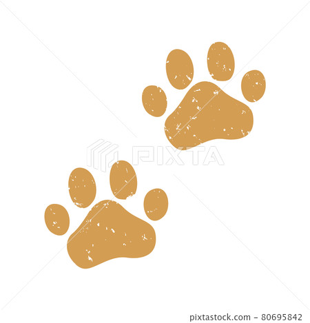 金爪形印章動物腳印 金爪形印章動物腳印 80695842