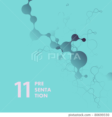 Molecules connect. Template for medicine, science, laboratory. Symbol for corporate branding identity. Technology design for advertising, business and web 80699330
