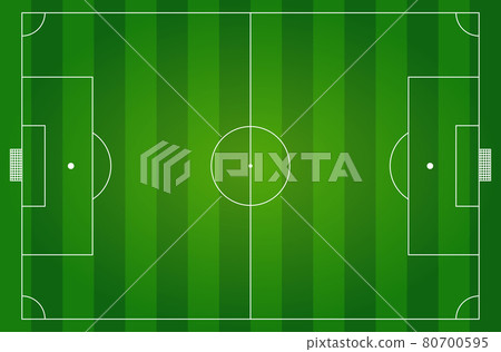 Top view of soccer field or football field - Vector illustration 80700595