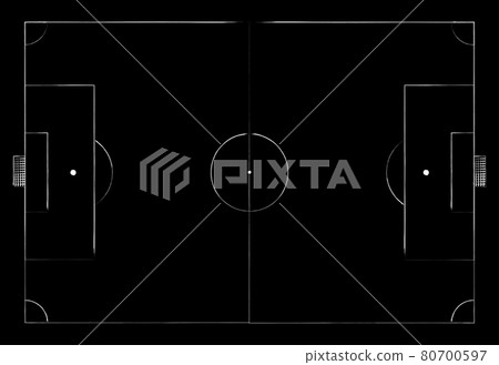 Soccer field icon. Simple illustration of soccer field vector icon for web Soccer field icon. Simple illustration of soccer field vector icon for web 80700597