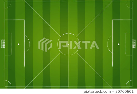 Green grass soccer field background. Vector EPS10 illustration. 80700601