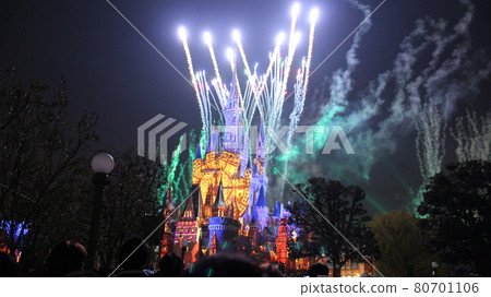 japan tokyo disney disneyland parade fireworks grand joy 80701106