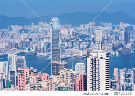 View of the downtown of Hong Kong from Victoria Peak. View of the downtown of Hong Kong from Victoria Peak. 80701138