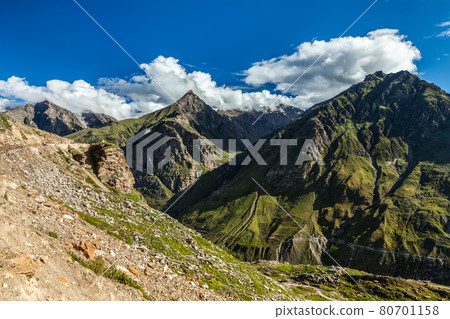 Lahaul valley in Himalayas. Himachal Pradesh, India 80701158