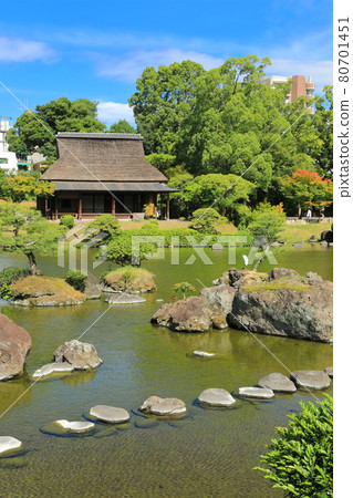 [熊本縣]天氣晴朗的水前寺上絕園 80701451