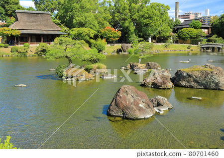 [熊本縣]天氣晴朗的水前寺上絕園 80701460