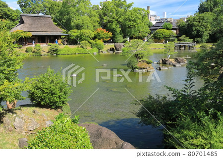 [熊本縣]天氣晴朗的水前寺上絕園 80701485