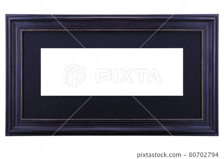 Brown mockup canvas frame isolated on white background Brown mockup canvas frame isolated on white background 80702794