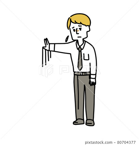 一個手扶牆而鬱悶的人 80704377