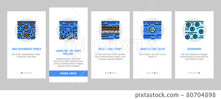 Water Filter Equipment Onboarding Icons Set Vector Water Filter Equipment Onboarding Icons Set Vector 80704898
