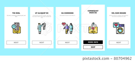 Homecare Services Onboarding Icons Set Vector Homecare Services Onboarding Icons Set Vector 80704962