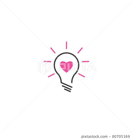 Love bulb technology logo Love bulb technology logo 80705169