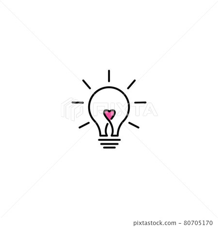 Love bulb technology logo Love bulb technology logo 80705170