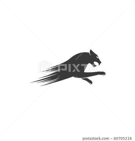 Puma,panther,tiger or leopard Logo design 80705216