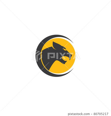 Puma,panther,tiger or leopard Logo design 80705217