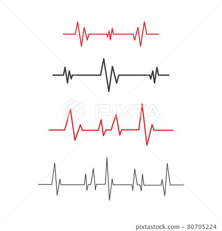 Pulse line ilustration - Stock Illustration [80705224] - PIXTA
