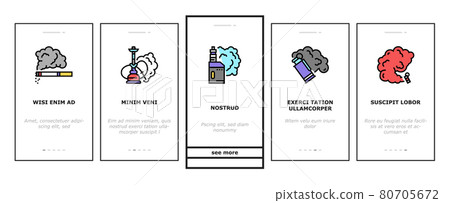 Pets Domestic Animal Onboarding Icons Set Vector 80705672