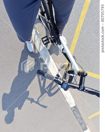 bicycle handlebar closeup 80705793