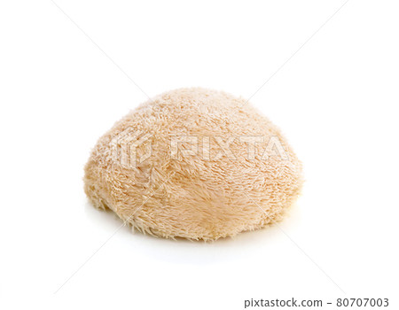 Lion mane mushroom isolated on white background 80707003