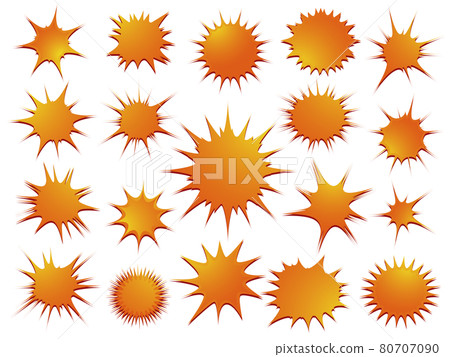 Material (Explosion jagged balloon effect set) Material (Explosion jagged balloon effect set) 80707090