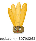 Mascot Illustration of a Kaempferia. 80708262