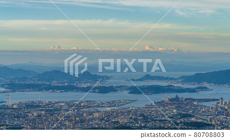 Tarakurayama Observatory Sunset, Kitakyushu City, Fukuoka Prefecture Tarakurayama Observatory Sunset, Kitakyushu City, Fukuoka Prefecture 80708803