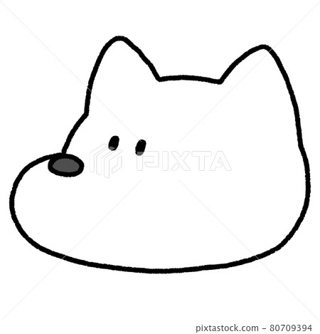 White dog - Stock Illustration [80709394] - PIXTA
